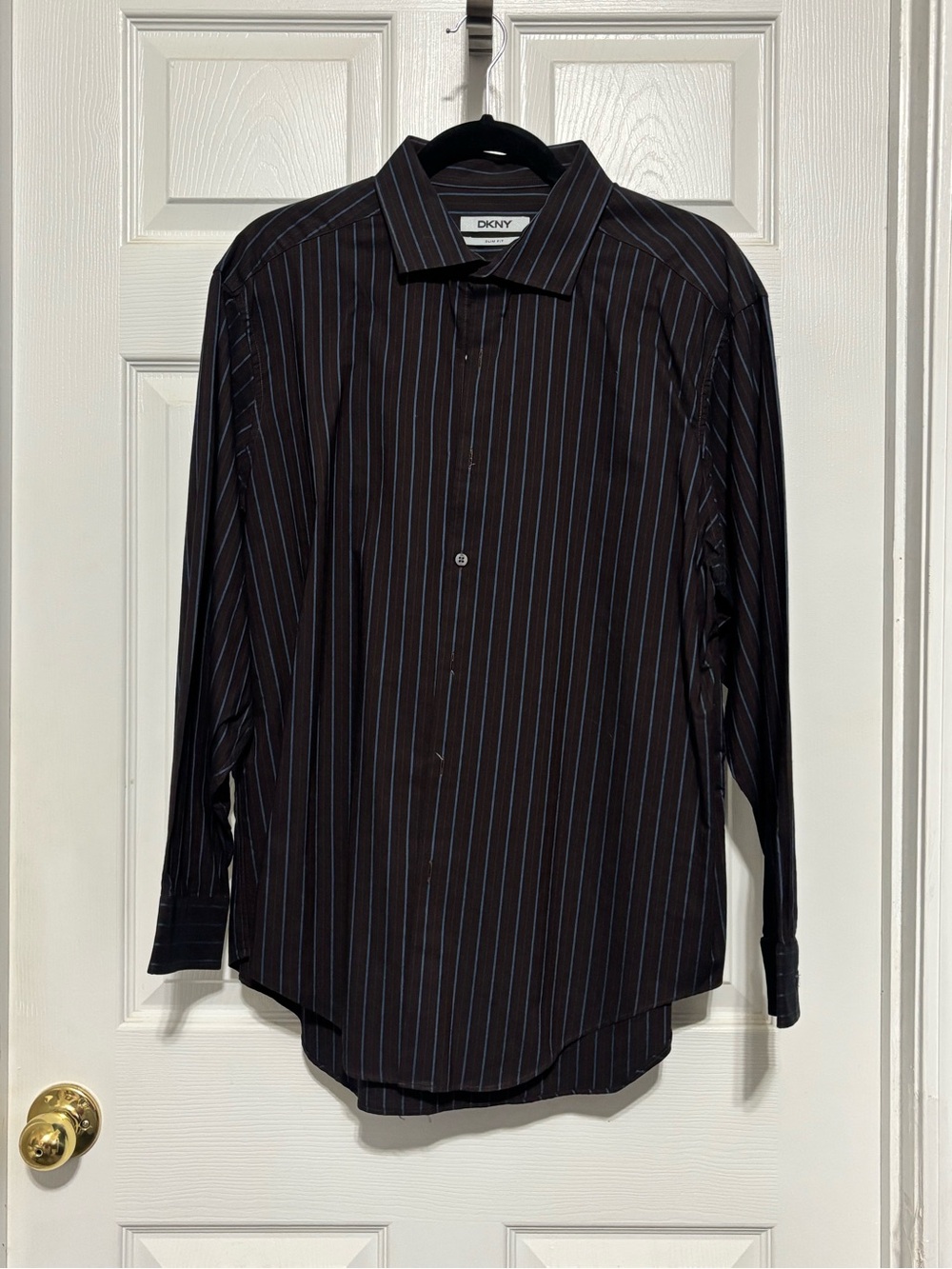 Lot of 2 DKNY men’s dress shirts size 17-1/2” x 32-33